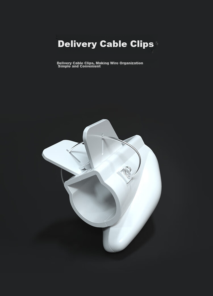 HAILE Cable Management Tube, 1.6 Meters Long, 22mm Diameter, Wire Organizer, Cable Protector for Computers And Cars, Power Cord Organizer, White LX-22 6