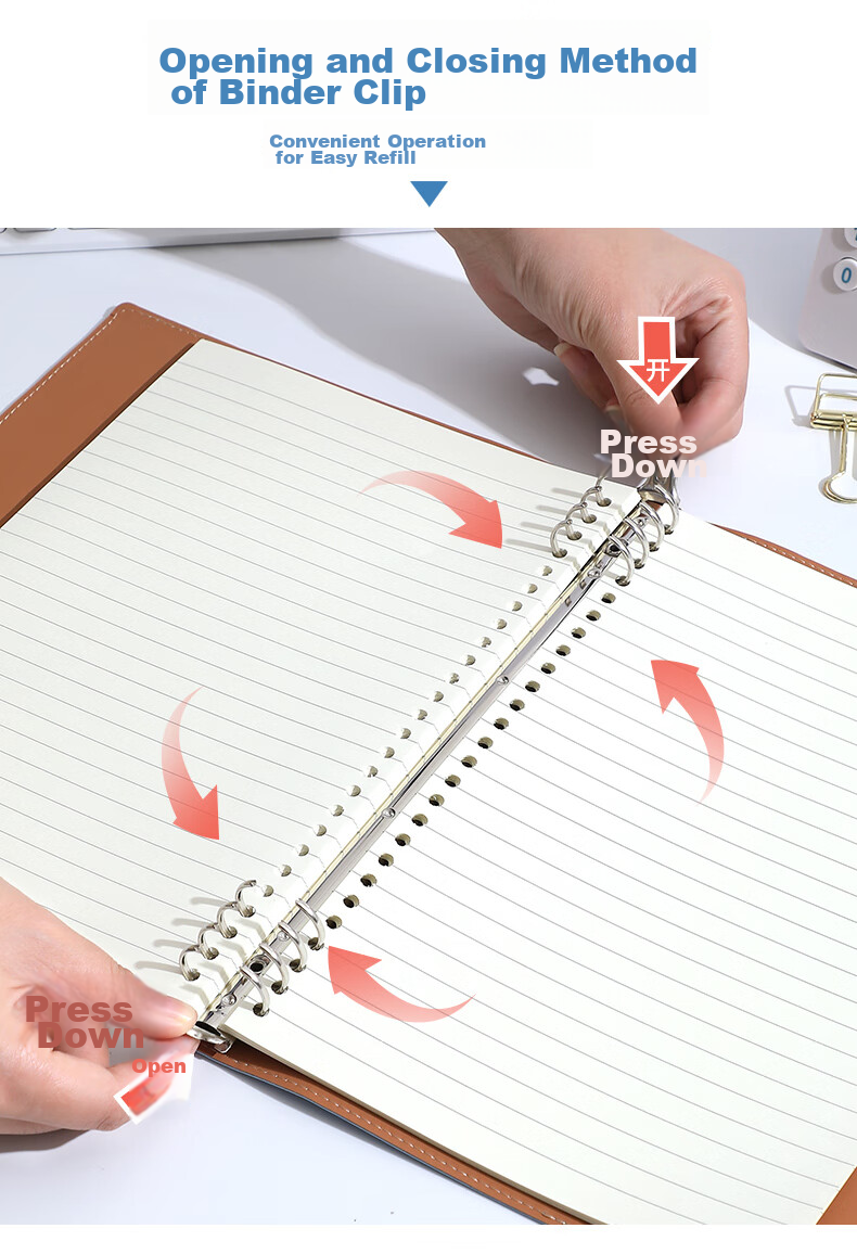 Zuolanzhe [Back to School Essential] Subject Loose-Leaf Notebook B5 High-Quality Soft Cover Thickened Comfortable for Middle And High School Students by Subject Error Correction Book for Chinese, Math, English And Other Subjects Homework Notebook 10