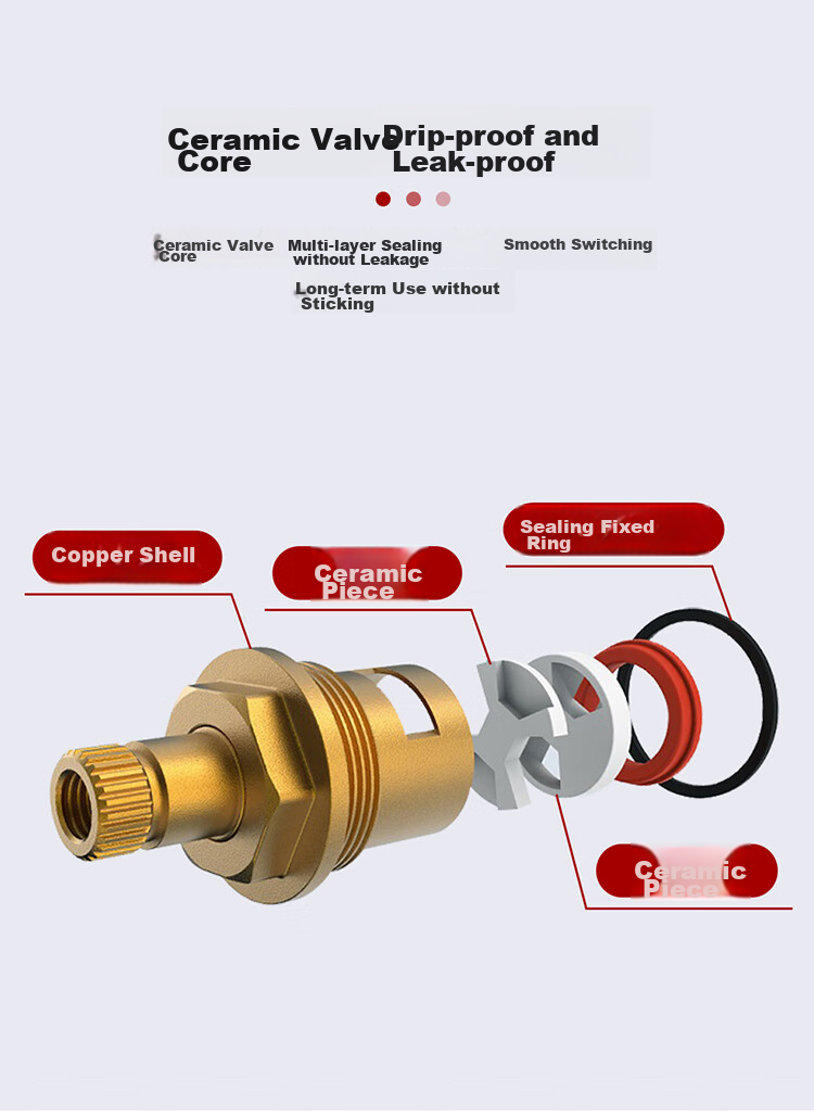 Larsd Extended Angle Valve, Brass Thickened Hot And Cold Water Quick-Open Triangular Valve, Figure-Eight Valve, Stop Valve LD10707 11