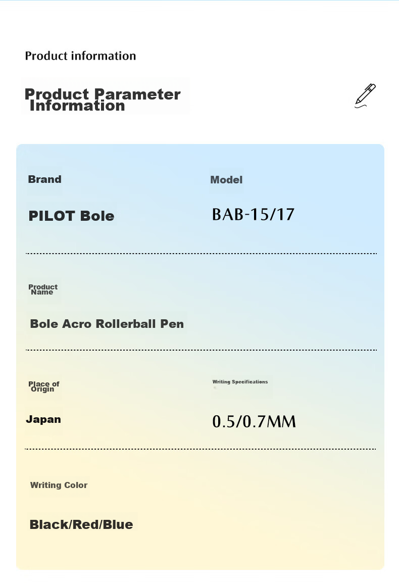 PILOT Acro Smooth Ballpoint Pen with Retractable Mechanism for Students, Office Use And Exams BAB-17 0.7 Black/Red 2
