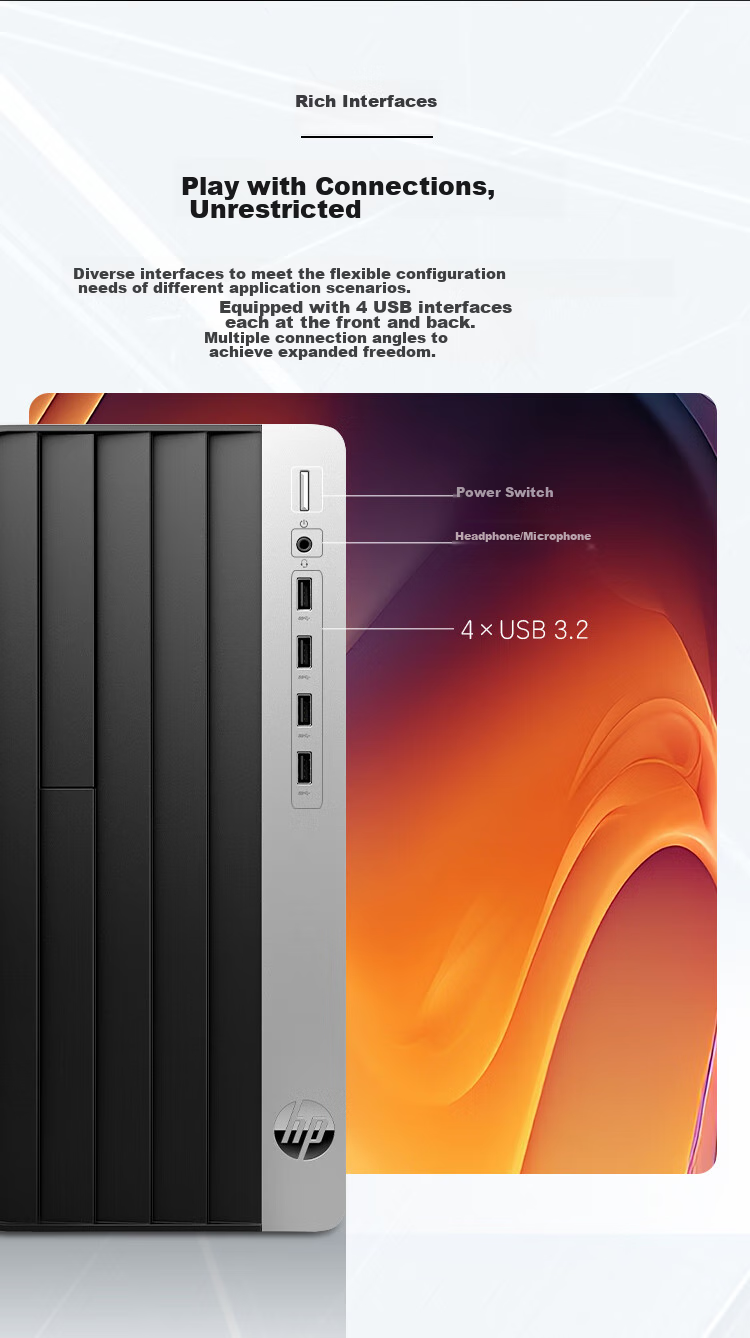 HP Zhan99 High-Performance Gaming Desktop Computer (14th Gen I5-14500, 16GB RAM, 512GB SSD, RTX3050) AI Black Myth: Wukong Zero Design Statio 9