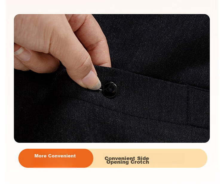 LangSha Wool Pants, Warm Men's Thick Fleece-Lined Knee Protection, High Elasticity, for Middle-Aged And Elderly, Northeast Cold-Proof Cotton Pants for Outdoor Wear in Winter 15