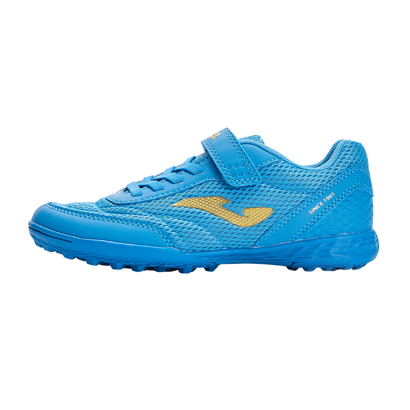 JOMA Soccer Shoes for Kids TF Turf Cleats Boys Girls Youth Breathable Mesh Velcro Training Shoes Deep Blue 37