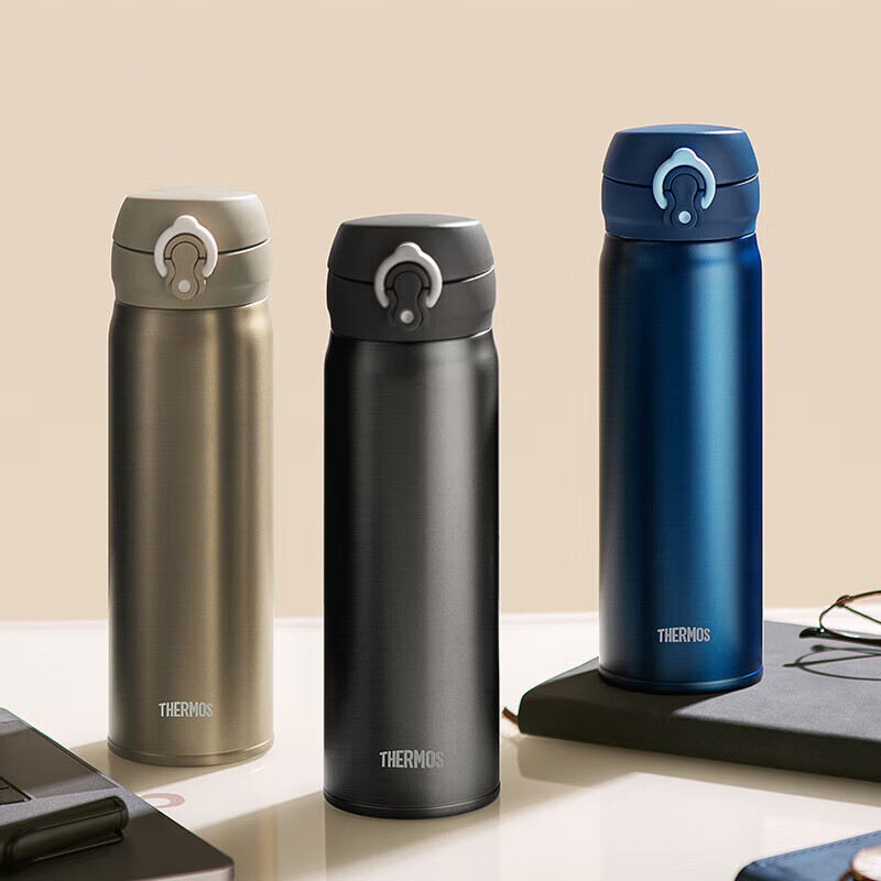 Термос THERMOS Pure Titanium Cup, 500 мл, для мужчин и женщин, для подарка на день рождения, Новый год, золотистый