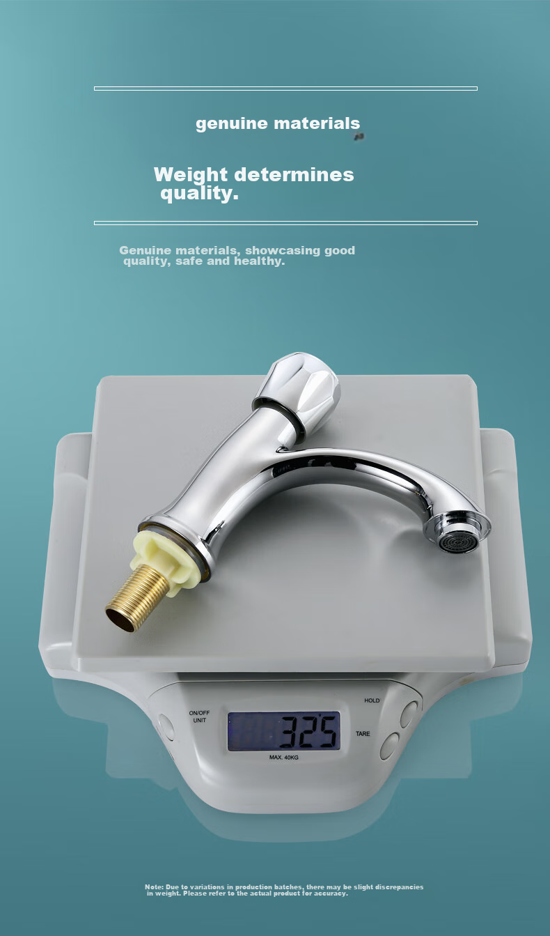 BSITN Double-Hole Brass Basin Faucet, Washbasin, Bathroom Sink, Cold And Hot Water Tap B1020 6