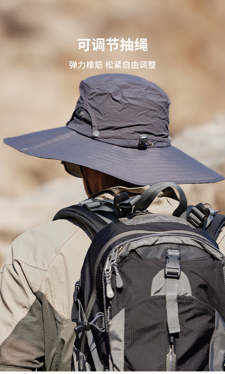 MISSION UV Sun Protection Hat for Men, Wide Brim Fishing Bucket Hat, Hiking Cap, Summer Outdoor UV-Resistant Large-Brimmed Sun Hat 6