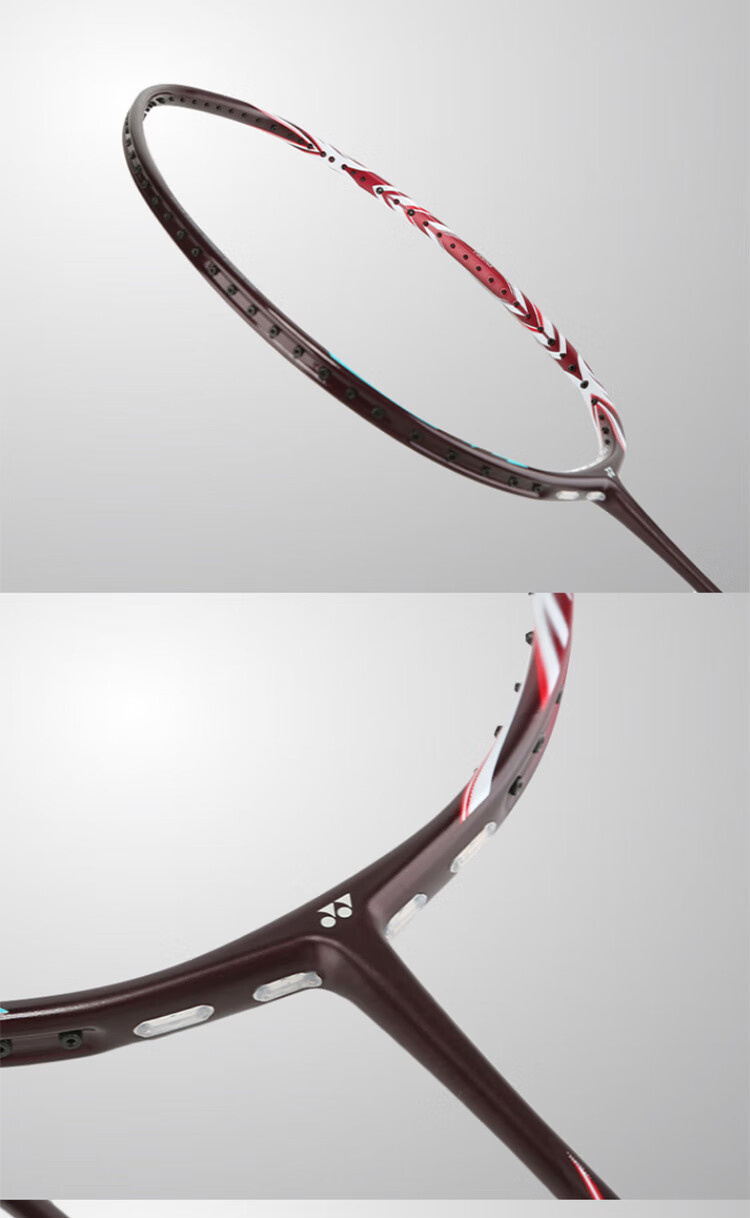YONEX Badminton Racket, Full Carbon Single Racket, Competition Strong Attack AX100ZZ Tianfu Ancient Red 4U5 4