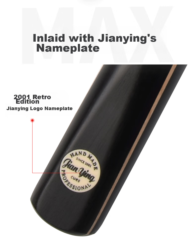 Jianying Chinese Style Small Medium Head English Split Black 8 Eight-Ball Snooker 16-Color Cue Stick Set Black Warrior 11