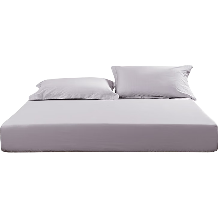 FUANNA Pure Cotton Fitted Sheet, Single Piece, 60-Count Long-Staple Cotton, Washable, Non-Slip Bed Sheet, All-Cotton Bed Cover, Protective Cover for 1.8-Meter Bed