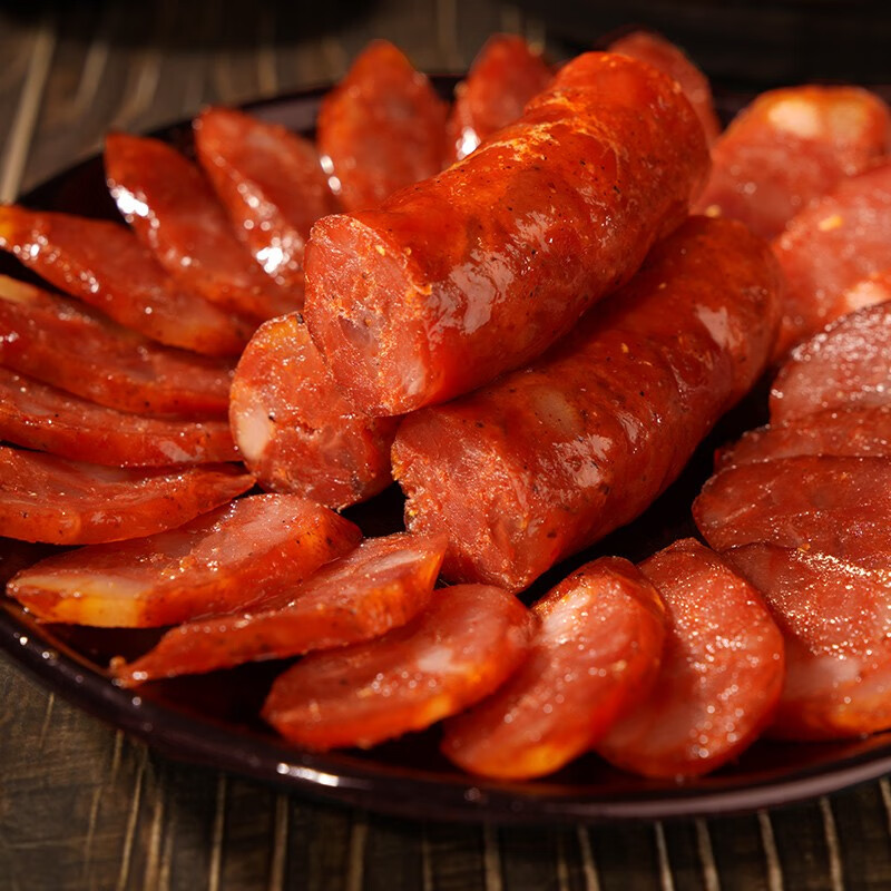 杨大爷无烟熏腊肠川味风干麻辣香肠500g烹饪食用