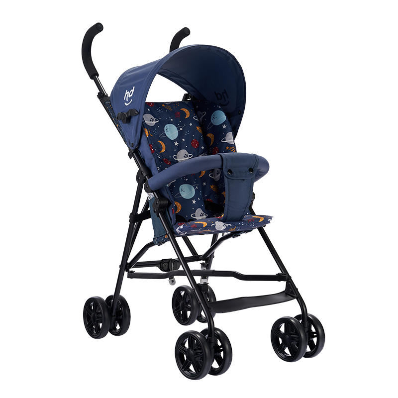 Happy Dino Stroller, Lightweight Foldable Baby Carriage, Umbrella Stroller, Suitable for Winter And Summer Use, Blue, LD099-H