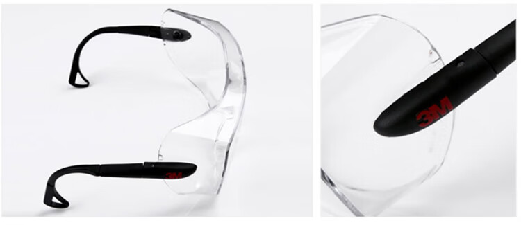 3M Protective Goggles, Dust And Fume Resistant, UV Protection, Safety Glasses, Impact-Resistant, Splash-Proof, for Factory And Laboratory Use, Clear Lenses, Suitable for Nearsightedness, 12308 11