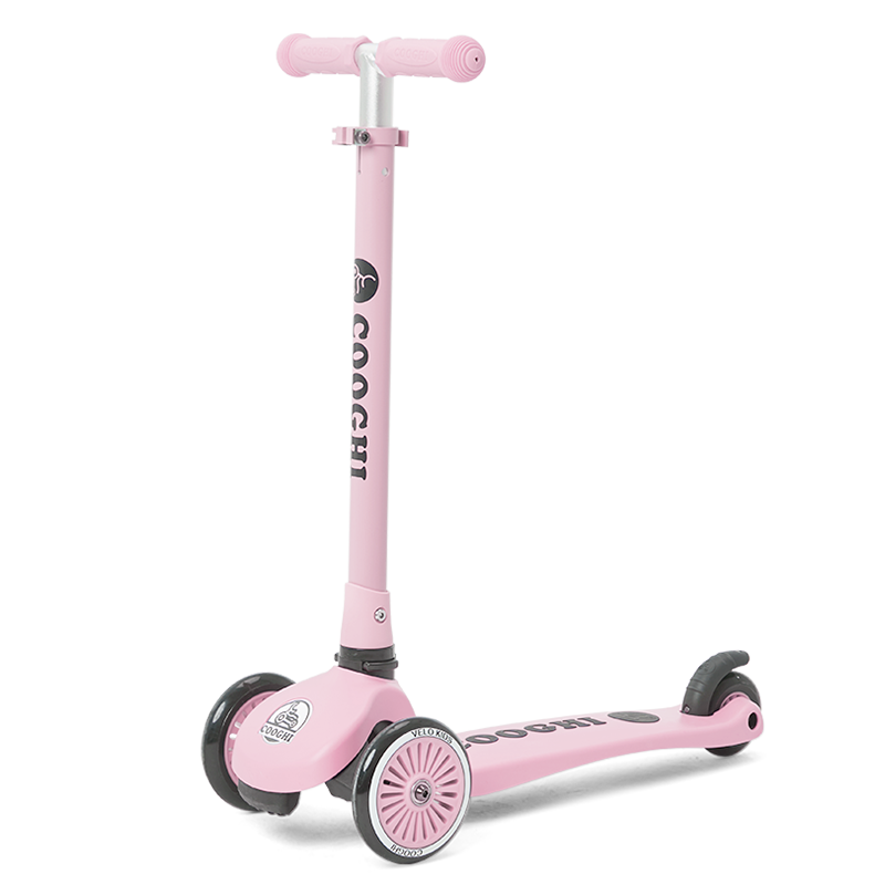 Cool Ride Little Green Kids Scooter Foldable Toddler Scooter for Ages 1-3-6 Classic Pink