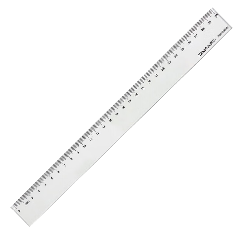 SIMAA Back-to-School 30cm Office Ruler Universal Straight Ruler for Primary and Secondary Students Drawing Ruler 19869