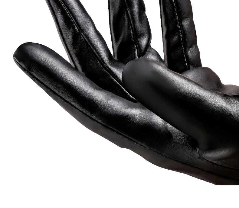 TUCANO Leather Gloves for Men, Cycling Winter Fleece-Lined Warm Touchscreen Gloves, Windproof Water-Resistant Driving Motorcycle Anti-Cold Riding Gloves 12