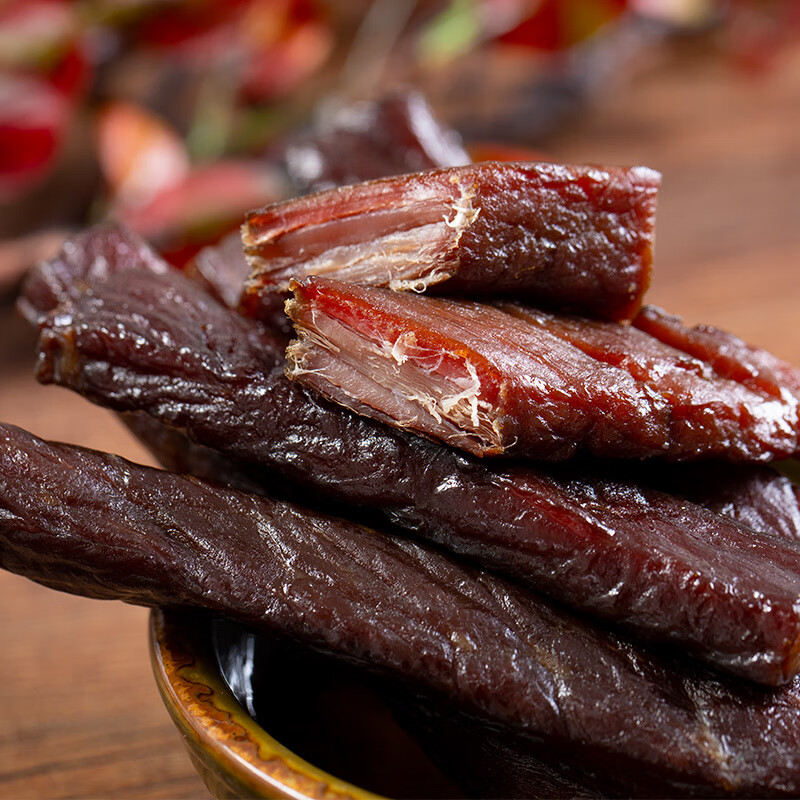 蒙都 手撕牛肉干 原味158g 约五成风干 袋装 休闲零食 肉干肉脯 清真