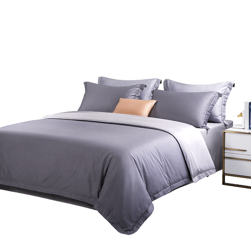 FUANNA Bedding Set, Pure Cotton, 60s Long-Staple Cotton, Sateen Set, All-Cotton Bedsheet, Duvet Cover, King Size Bedding, 230×229cm