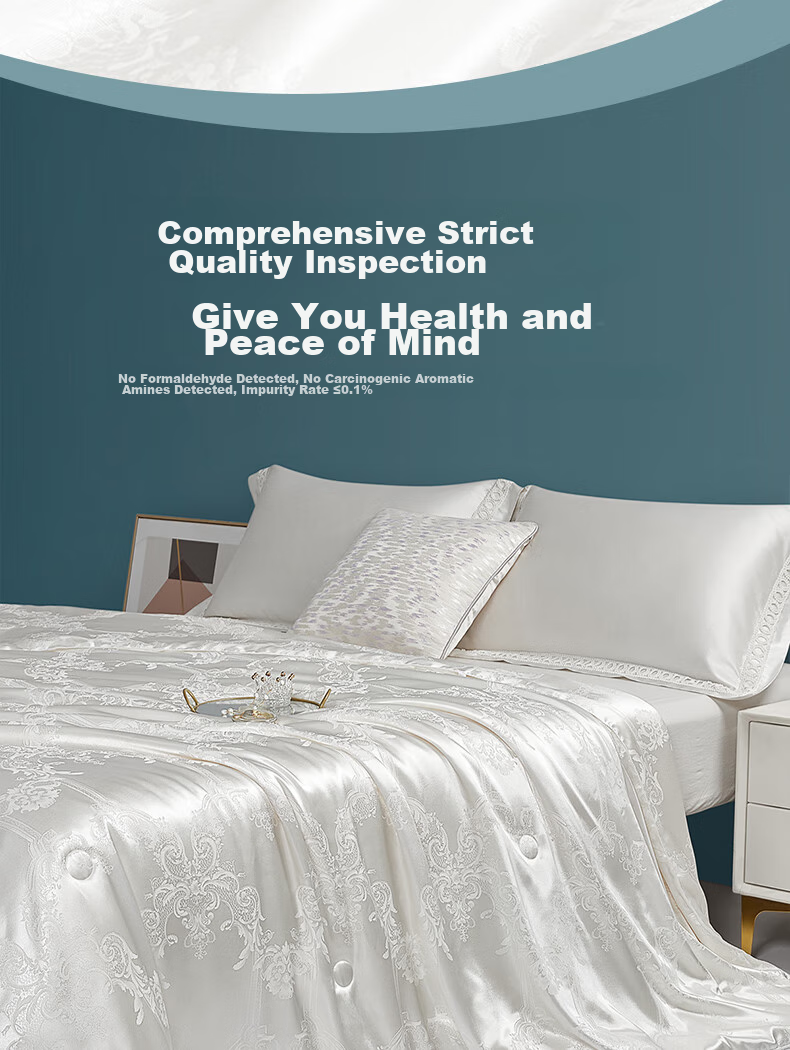BEYOND Home Textiles 100% Silk Duvet, Antibacterial Thickened Spring And Autumn Comforter, Approximately 5.8 Jin (2.9 Kg), 220*240cm 9