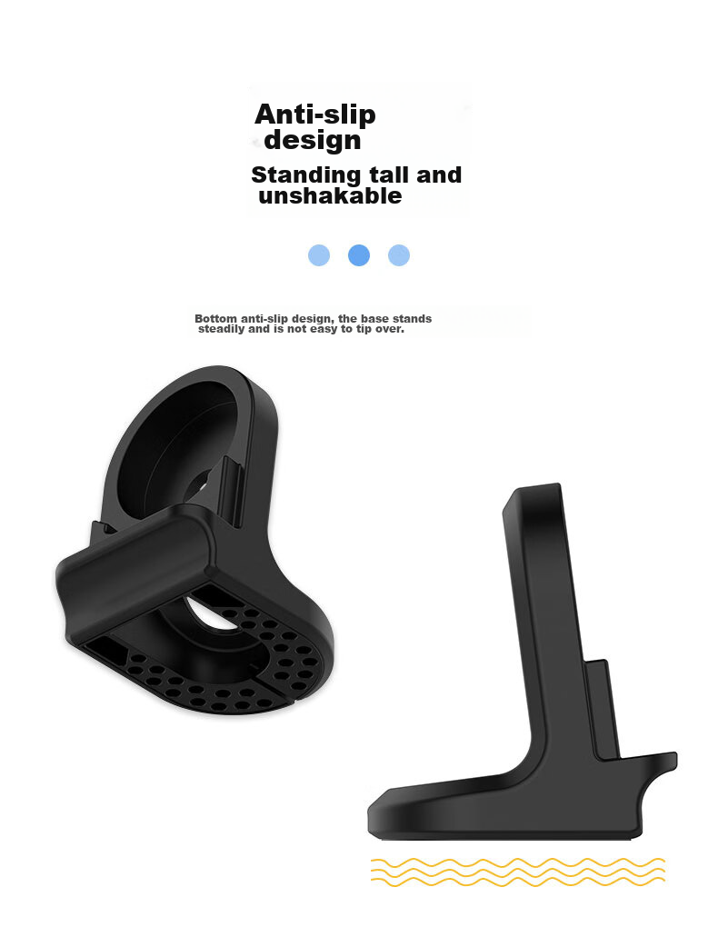 KMaxAI Wireless Charger Stand for Huawei GT 6/5, Compatible with Watch 4/3/2 Pro, Silicone Base for 46/42/41mm Watch, USB Charging Cable Tray, White 6