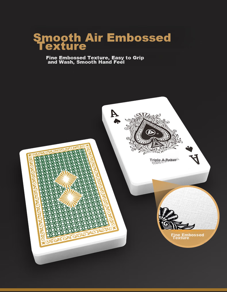 AAA Guandan Playing Cards, AAA Guandan Card Decks, Entertainment Playing Cards, Blue Core Paper Material, 8522 Two-Color Set, Ten Decks 4
