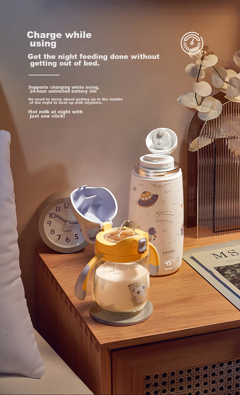Lechin Multifunctional Constant Temperature Milk Warmer, Baby Formula Thawing And Heating Device, Smart Night Light Milk Warmer 4