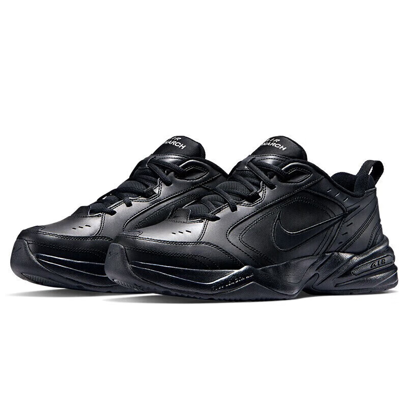 NIKE Men's Training Shoes, Dad Shoes, AIR MONARCH IVG Sneakers, 415445-001, Black, Size 41