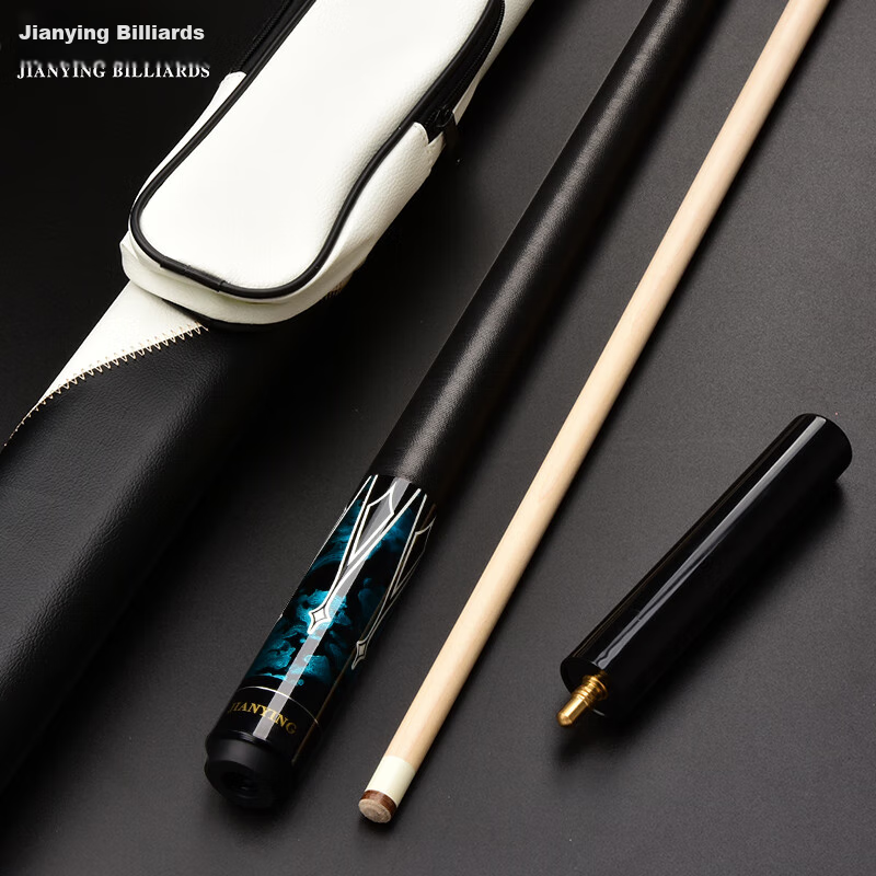 Jianying Pool Cue, Large Tip, Chinese Eight-Ball, American Nine-Ball Cue Set, Medium Hand, Table Tennis Cue, Blue Star