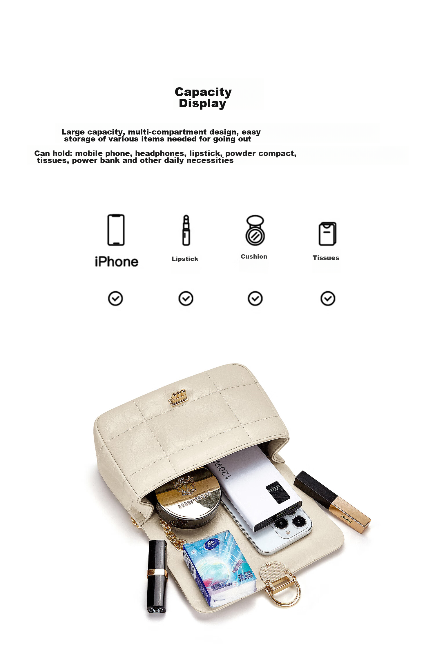 Cnoles [Celebrity Style] Crossbody Bag, Women's Underarm Shoulder Bag, 2026 Latest Model, 520 Gift for Girlfriend 14