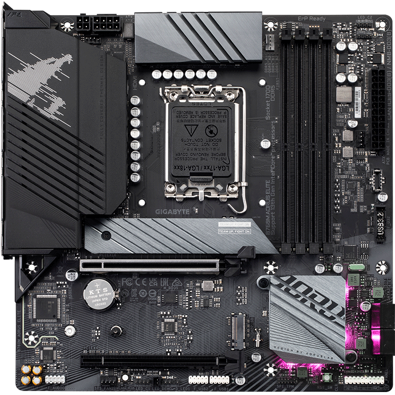 GIGABYTE Xiaodiao B760M AORUS ELITE DDR5 Motherboard Supports CPU 13900 13700KF Intel B760 LGA 1700