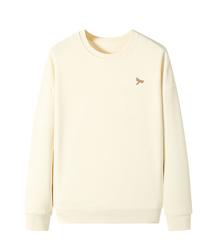 RED DRAGONFLY Men's Fleece-Lined Casual Comfortable Versatile Embroidered Crew Neck Long Sleeve Sweatshirt Heather Gray L 12