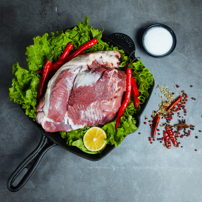 草原宏宝内蒙古羔羊去骨后腿肉 净重2斤 烧烤 羊腿肉 地理标志