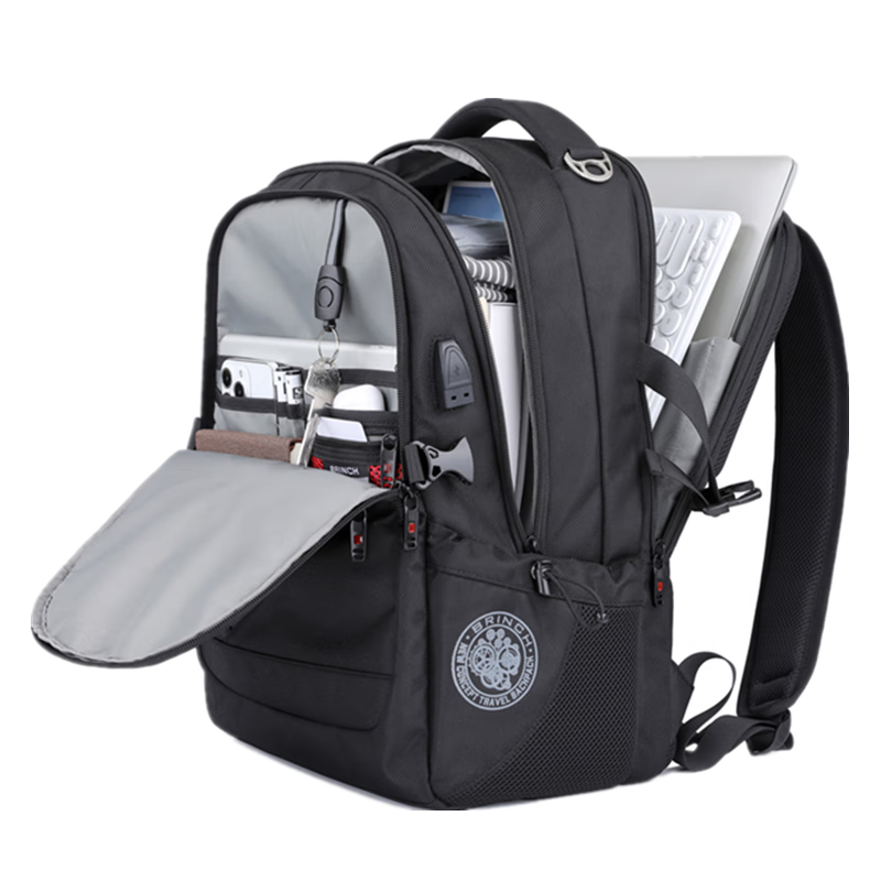 BRINCH Backpack, Laptop Bag, School Bag, Large Capacity Laptop Backpack, Travel Business Trip Backpack, Business Travel Bag