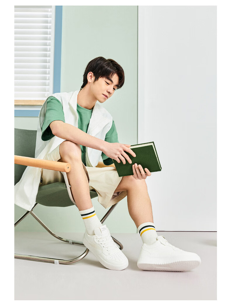 Anta Lightweight Casual White Shoes | Men's Summer White Sneakers Lightweight Versatile Student Sports Shoes 14