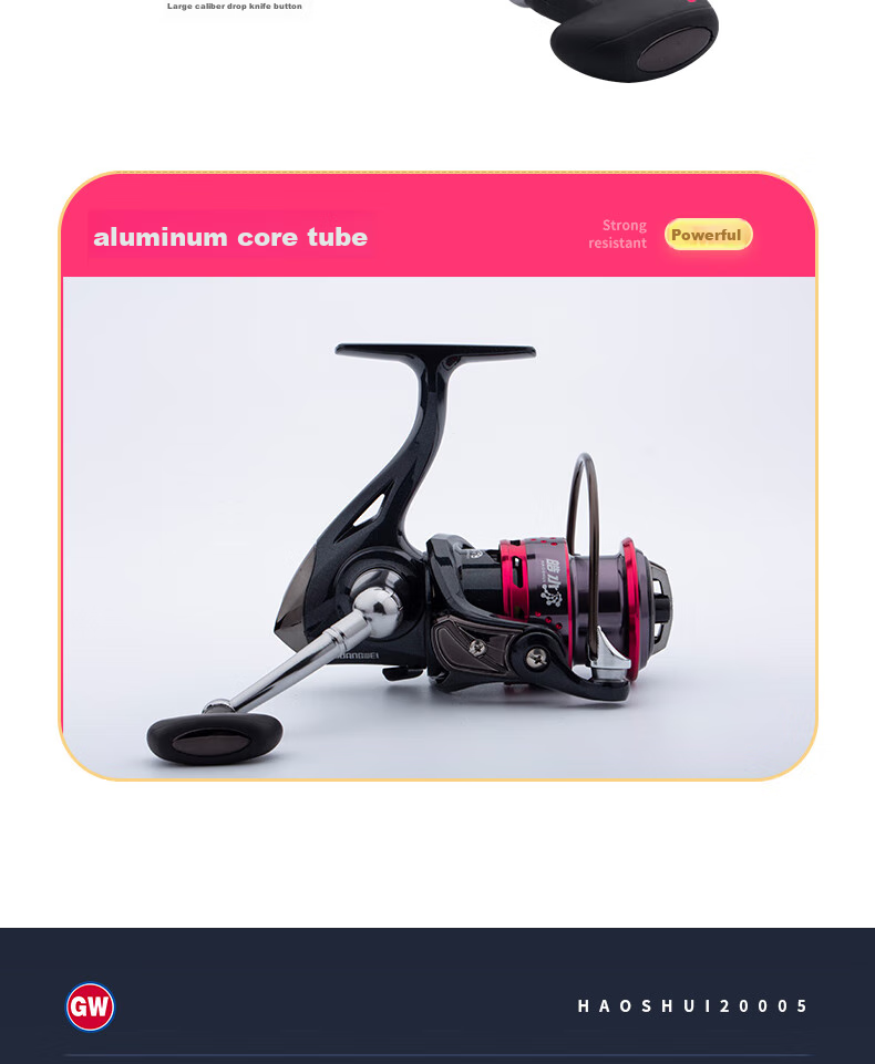 GW GW Fishing Trawler Haoshui 2000S Model, Inclined Metal Spinning Reel, Sea Fishing Shallow Cup Spinning Reel 12