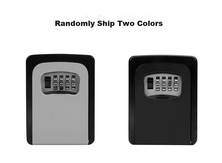 Biaokang Metal Password Key Box, Renovation Peephole Key Management Box, Anti-Theft Key Safe, Outdoor Wall-Mounted Anti-Smashing Key Box 1