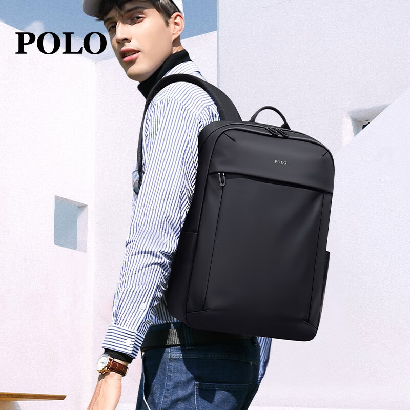 Рюкзак POLO для мужчин, дорожная сумка, школьная сумка для студентов, сумка для ноутбука 15.6/16 дюймов, подарок на День Святого Валентина