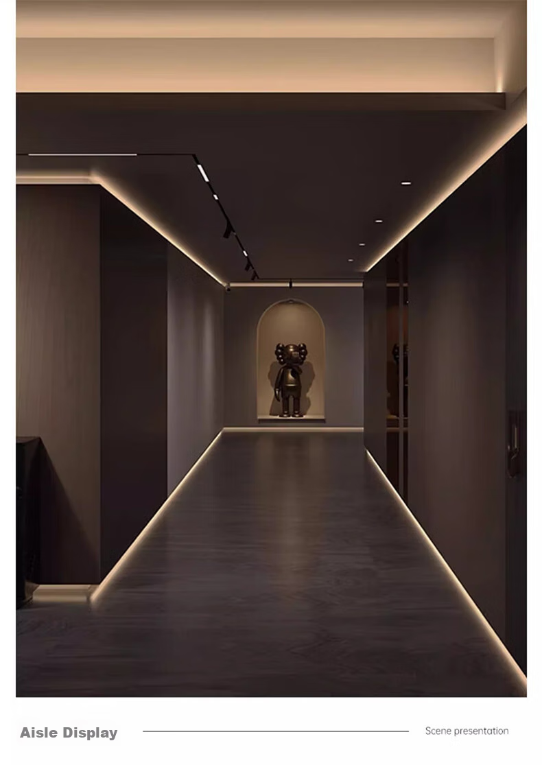 JIAOJIAOZHE COB LED Strip Light, Low Voltage Linear Light, Recessed Adhesive Strip, 24V Living Room Ceiling Line Light, 10 Meters Cool White 14