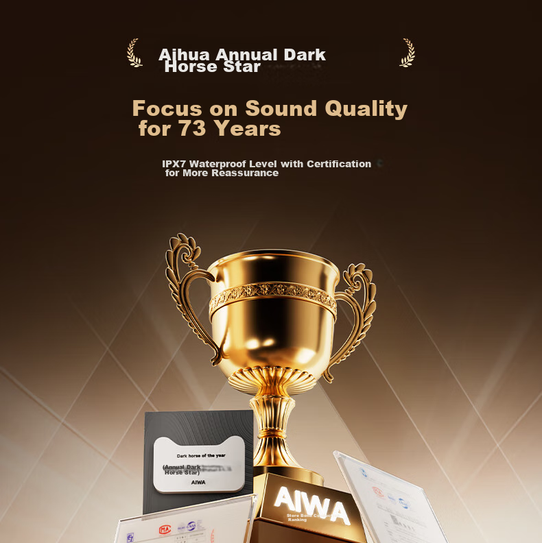 Aiwa G3 [With Built-In 32GB Large Memory], Bone Conduction Bluetooth Headphones, Sports Swimming Professional IPX7 Waterproof, Wireless Non-In Open-Ear Design, Sweat-Resistant, Long Battery Life 1