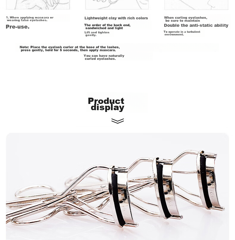 Beiyin (KAI), Imported from Japan, Curved Eyelash Curler (19.5 Degrees), Long-Lasting Curl, Gentle on Lashes 11