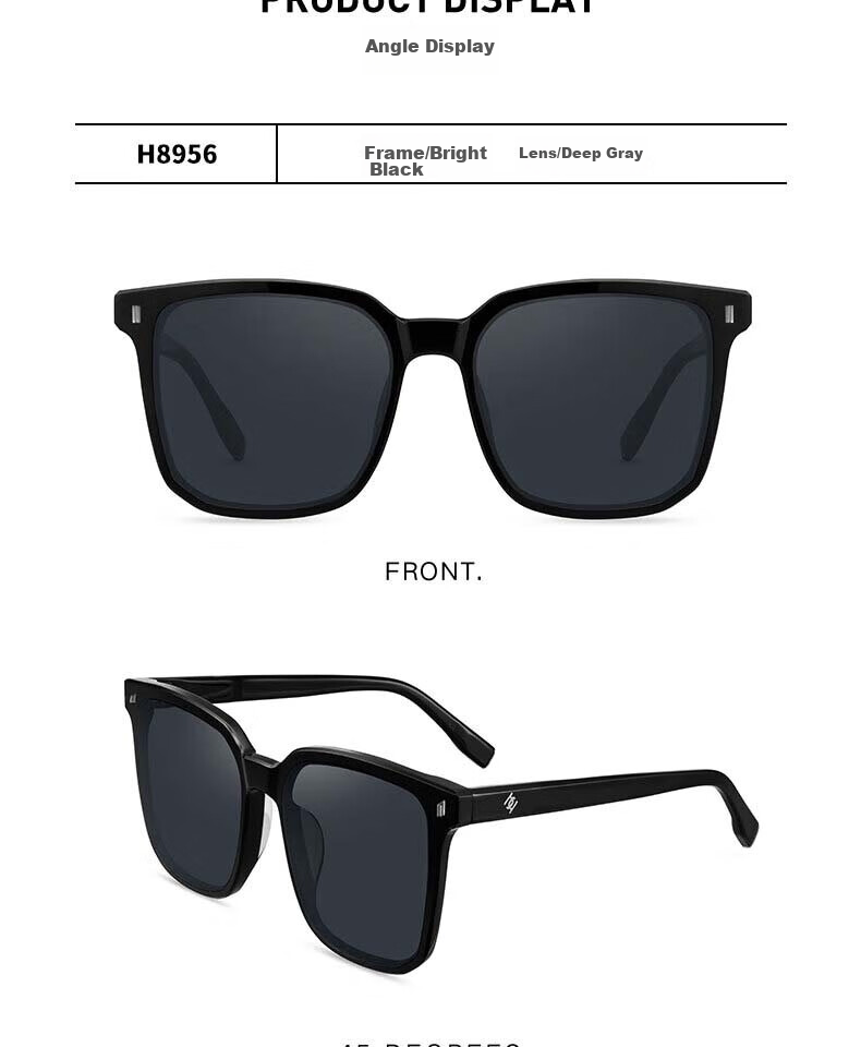 HELEN KELLER Polarized Sunglasses, UV Protection, Fashionable Large Frame Sunglasses for Men And Women, Driving Glasses 17