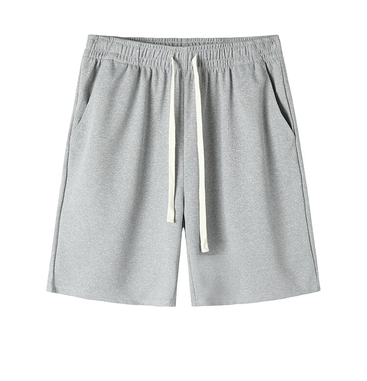 GENIOLAMODE Men's Shorts, Thin, Solid Color, Basic Loose Fit, Casual Versatile Trendy Brand, Knee-Length Shorts for Me 11