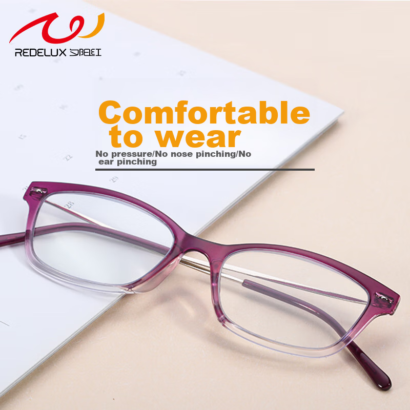 Xiyanghong Reading Glasses for Men And Women, Anti-Blue Light, Fashionable, Ultra-Light, High Definition, Brand Lightweight Presbyopic Glasses E9076Z 3.5 Diopters