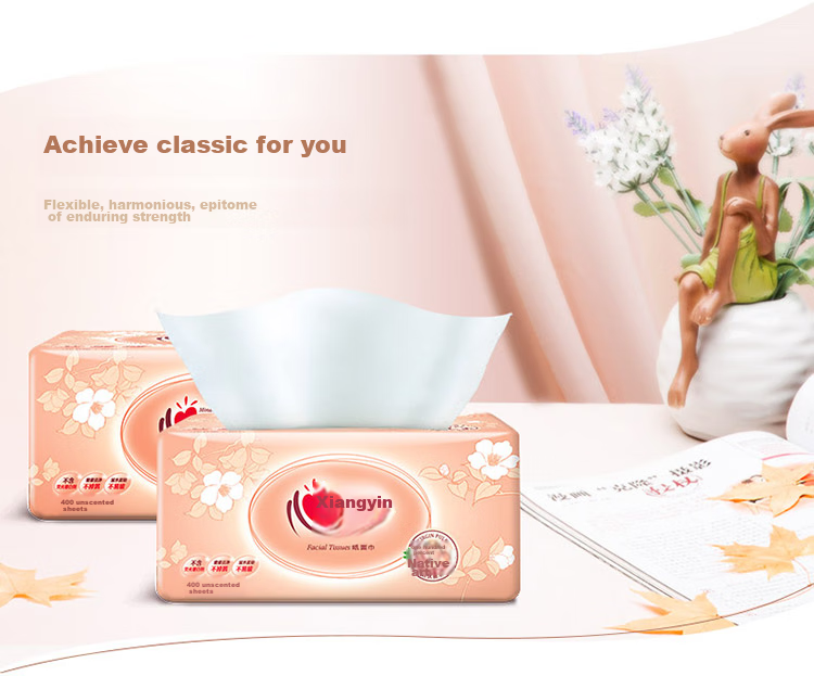 Mind Act Upon Mind Facial Tissues, Classic Series, 2-Ply 200 Sheets*3 Packs XL Size, Tissue Paper, Packaged (New And Old Packaging May Vary) 2