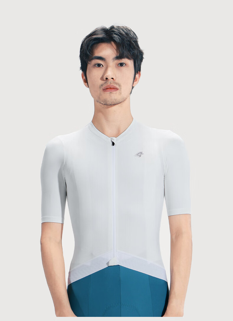 Lameda Sun Protection Cycling Short-Sleeve Shirt for Men, Spring And Summer Moisture-Wicking High-Elasticity Road Bike Mountain Bike, White, Size 2XL 14