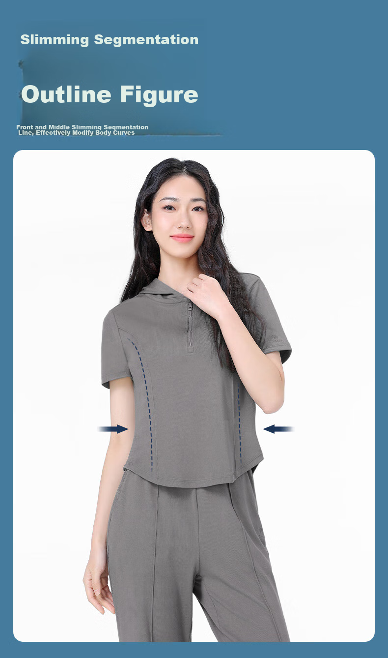 CAMEL Casual Sports Set, New Women's Clothing, Short-Sleeve Jacket, Wide-Leg Straight Pants, Two-Piece Set, Knitted Casual Sportswear 8