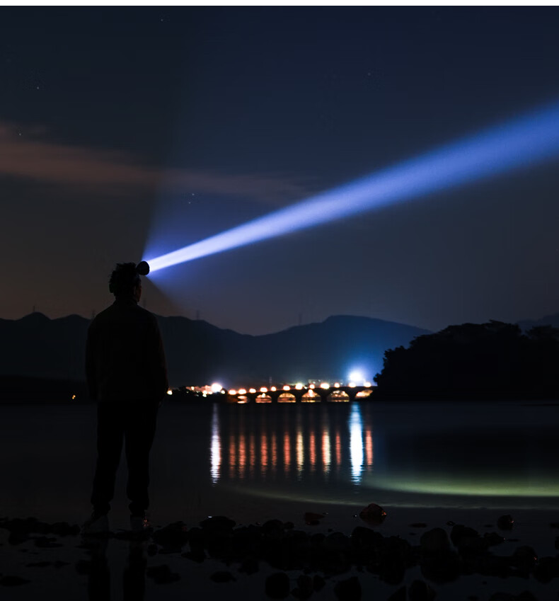 XIAOYEREN Yellow Light Headlamp, High Brightness, Long-Range, Ultra-Long Battery Life, for Night Fishing, Beach Combing, High-Power Construction Site, Motion-Sensing Mining Lamp 16
