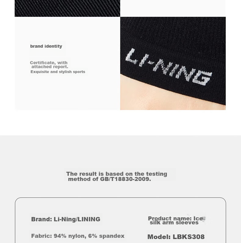 Li-Ning Ice Silk Cooling Arm Sleeves for Men And Women, Sun Protection Arm Covers, Summer Cycling Fishing Driving Sun Protection UV Protection Cool Arm Guard 22