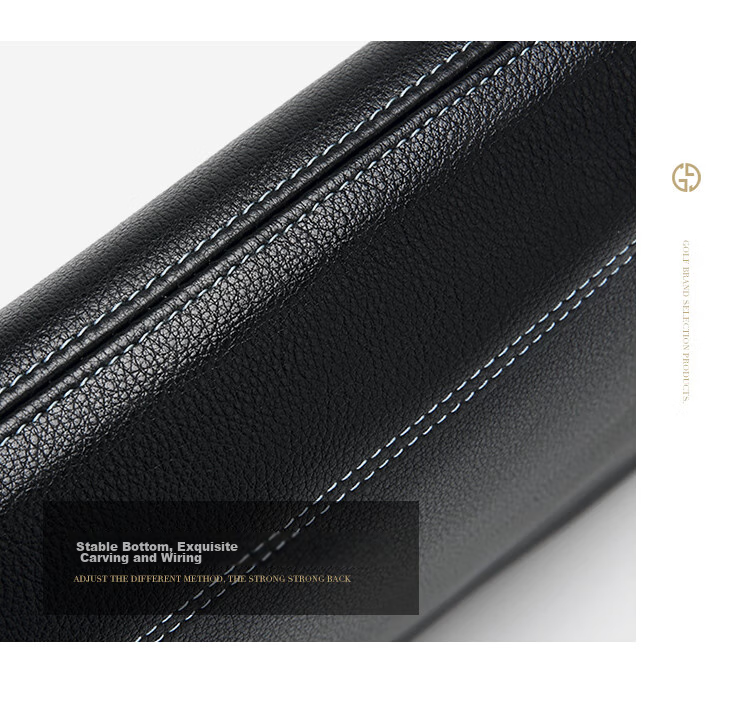 GOLF Men's Clutch, Soft Top-Grain Leather, Fashionable Envelope Wallet, Handheld Purse, Multiple Card Slots, Clutch Bag, Father's Day Gift 35