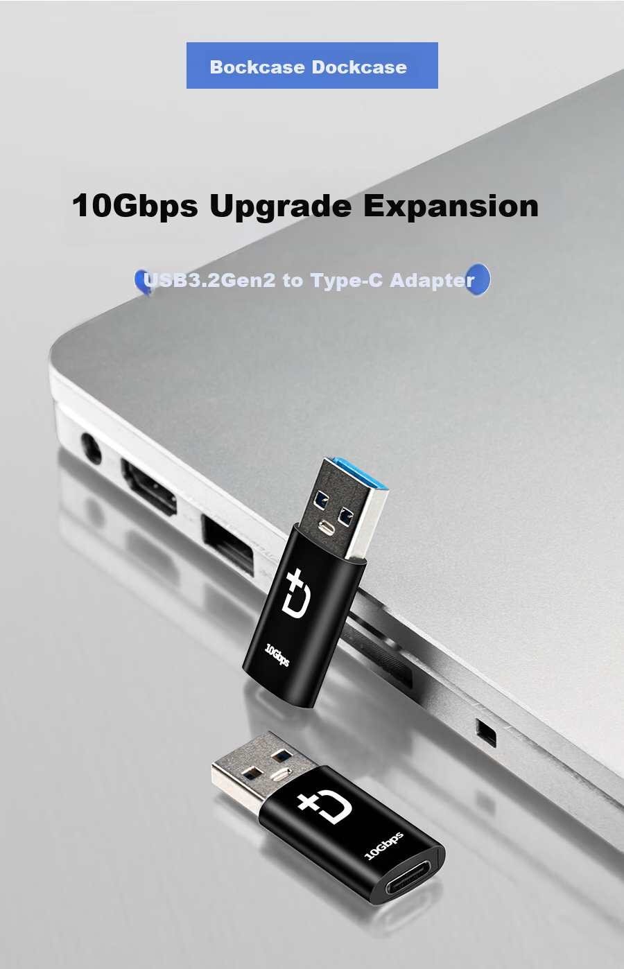 DOCKCASE USB to Type-C High-Speed Adapter, 10Gbps Android OTG14 Converter, Compatible with Headphones, Charging Cables, Smartphones, Laptops And Desktop Computers 1