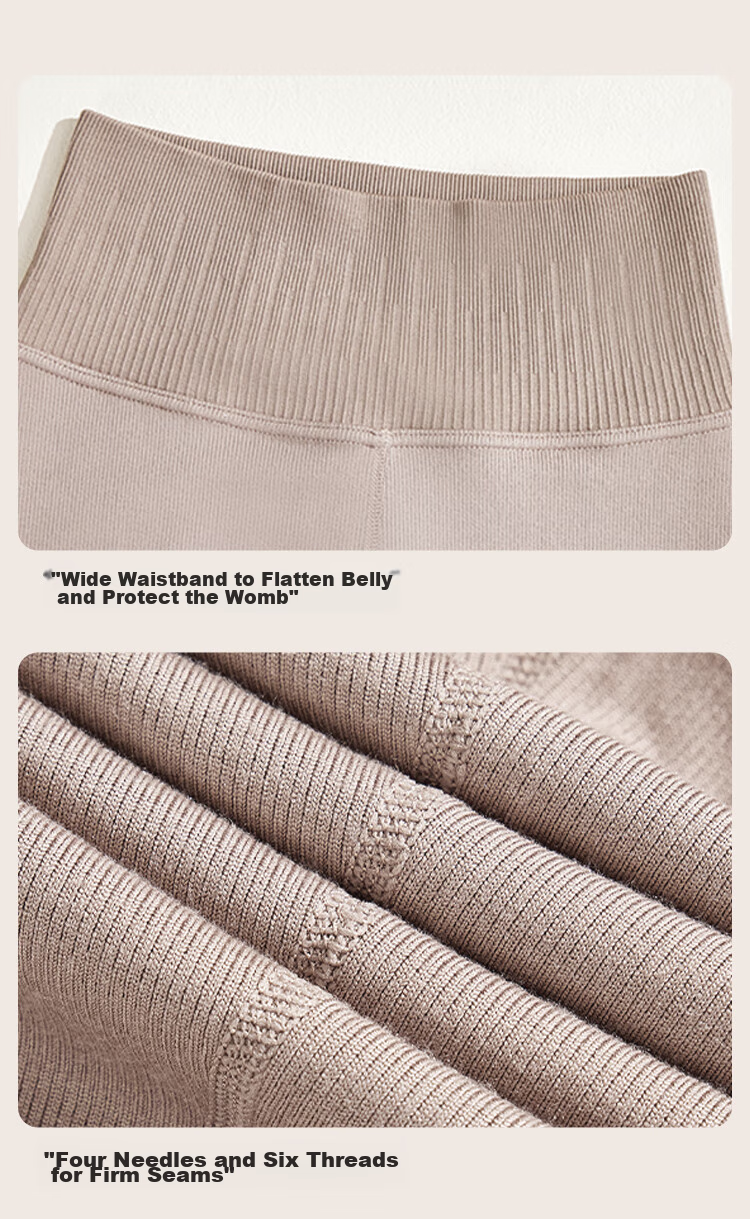 Ordifen [Warm And Antibacterial] Thermal Underwear for Women, Autumn And Winter High-Waist Tummy Control Seamless Tight Pants, Anti-Pilling, Coffee Color, XL 21